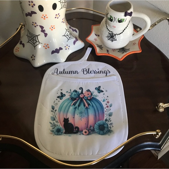 🍂🍁 Homemade Autumn Blessings Pot Holder 🍂🍁 - Picture 1 of 3